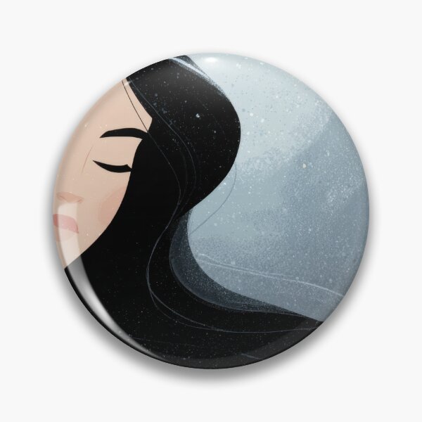 Item preview, Woman with long black hair in winter designed and sold by anytka.