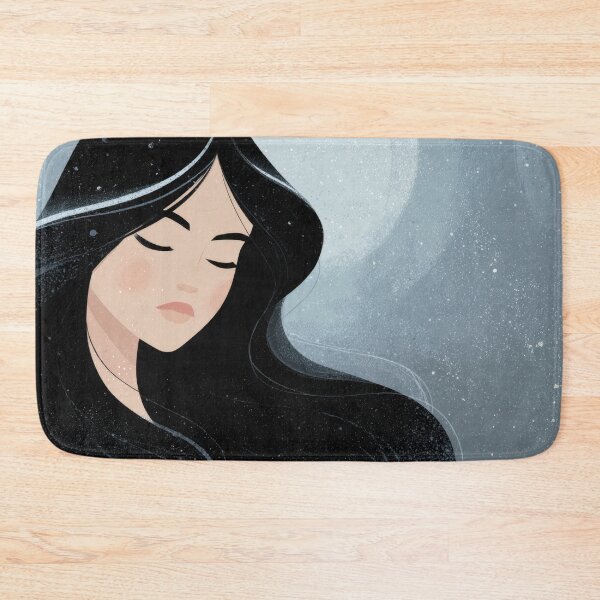 Item preview, Woman with long black hair in winter designed and sold by anytka.