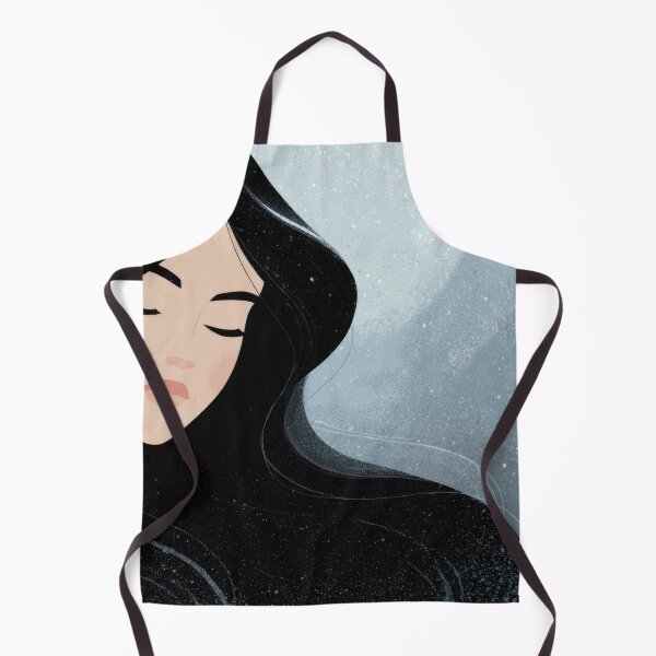 Item preview, Woman with long black hair in winter designed and sold by anytka.