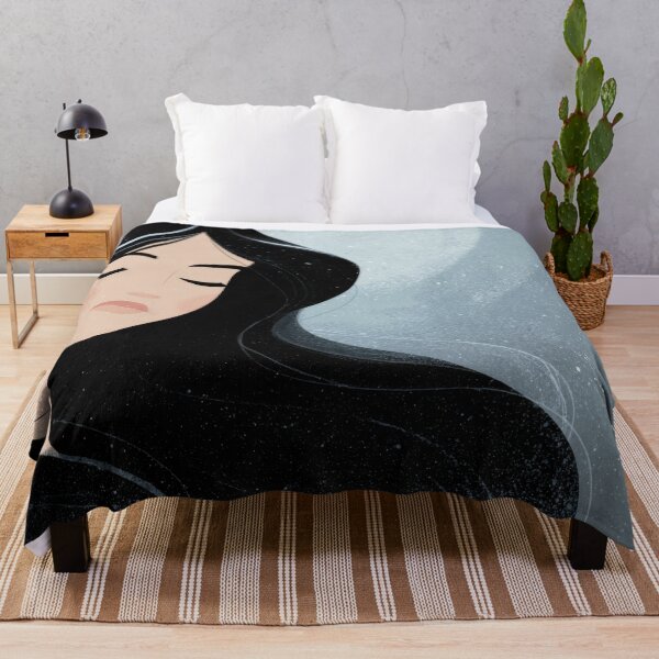 Item preview, Woman with long black hair in winter designed and sold by anytka.