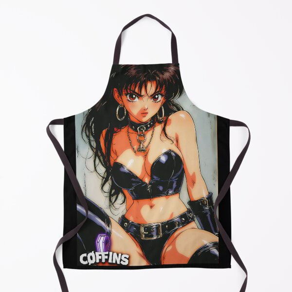 Item preview, 90s Retro Anime Rocker Girl Leather Aesthetic designed and sold by CoffinsArt.
