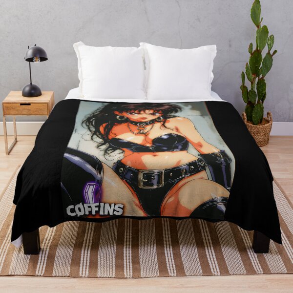 Item preview, 90s Retro Anime Rocker Girl Leather Aesthetic designed and sold by CoffinsArt.