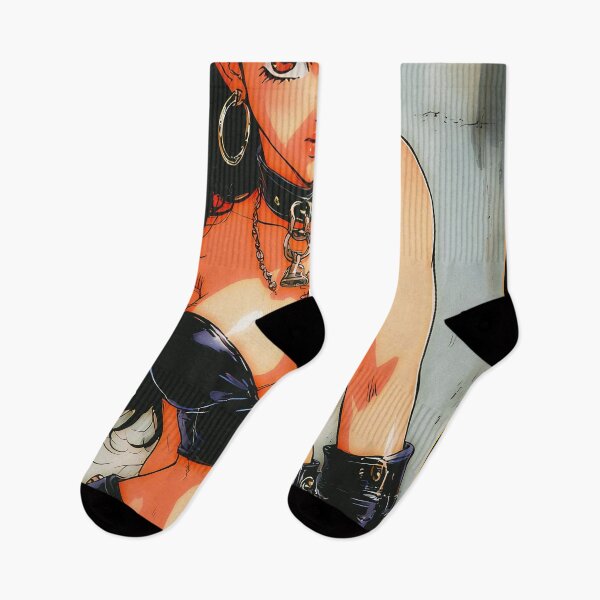 Item preview, 90s Retro Anime Rocker Girl Leather Aesthetic designed and sold by CoffinsArt.