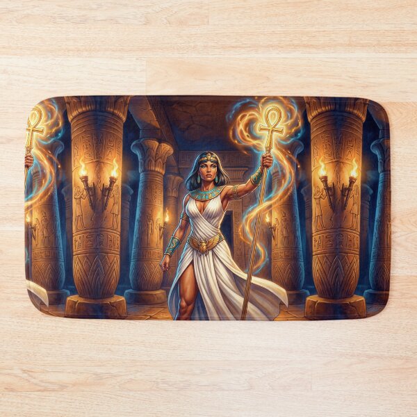 Item preview, Priestesswith magical golden Ankh inside a great Pyramid designed and sold by Vintage Designs +.