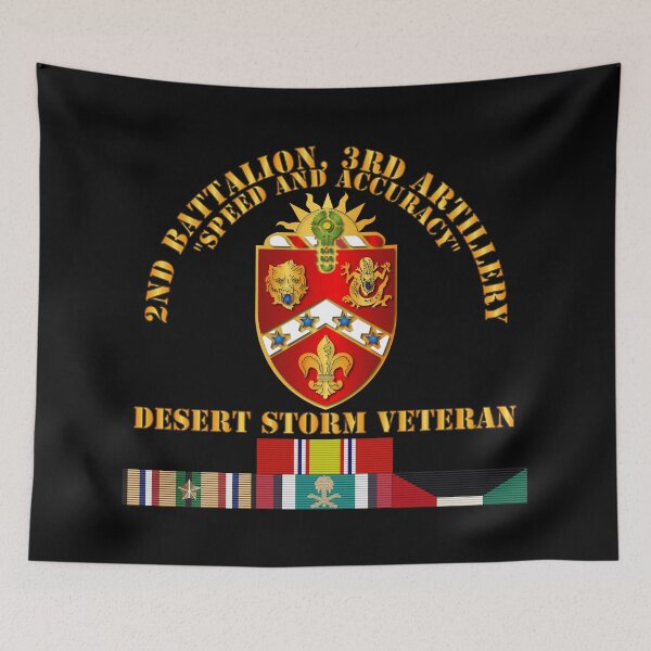 Item preview, Army - 2nd Bn, 3rd Artillery - Desert Storm Veteran designed and sold by Military Insignia Products.