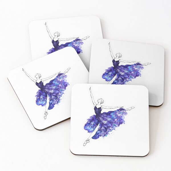 Item preview, Cute ballerina figure, watercolor designed and sold by PatternFly.