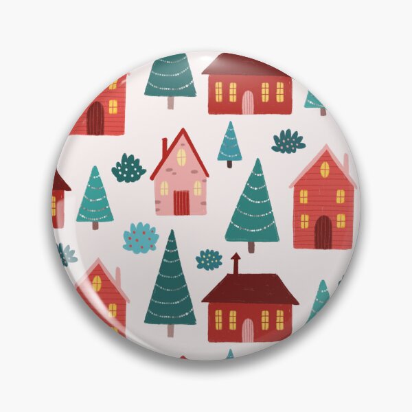Item preview, Village Pattern designed and sold by Marta Pilosio Illustration.
