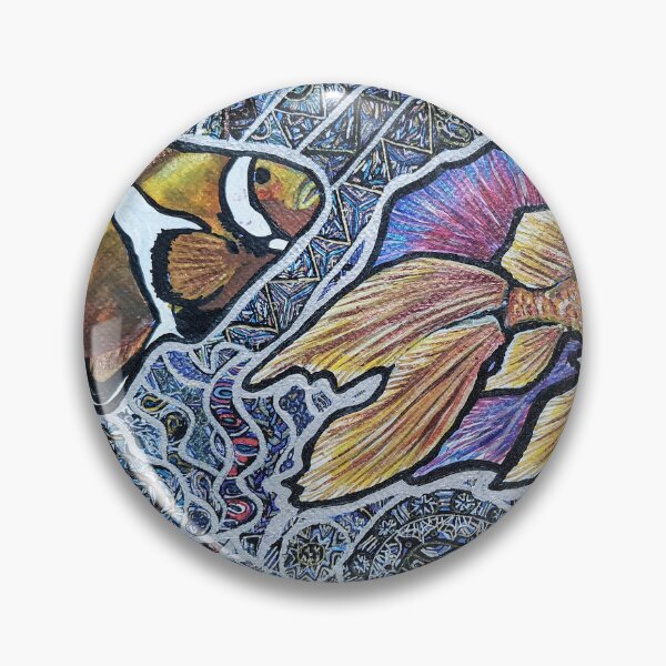 Item preview, Golden Fish, Halfmoon Betta Fish, Clownfish designed and sold by nastiaart.
