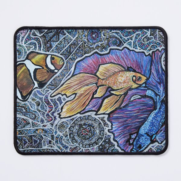 Item preview, Golden Fish, Halfmoon Betta Fish, Clownfish designed and sold by nastiaart.