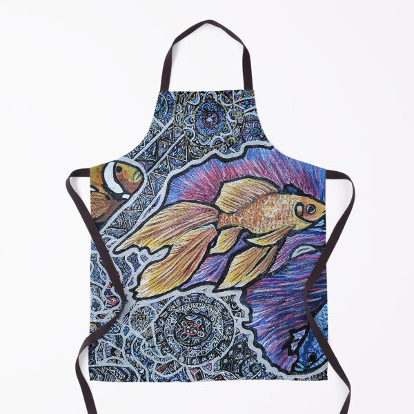 Item preview, Golden Fish, Halfmoon Betta Fish, Clownfish designed and sold by nastiaart.