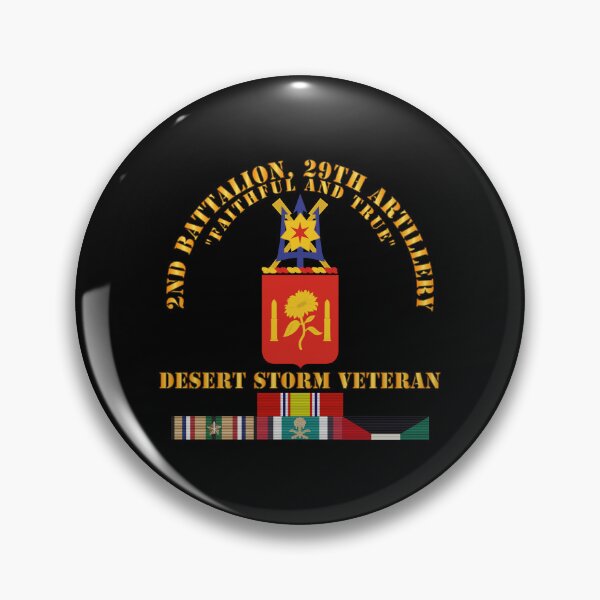 Artikelvorschau, Armee – 2. Bataillon, 29. Artillerie – Veteran des Golfkriegs entworfen und verkauft von Military Insignia Products.