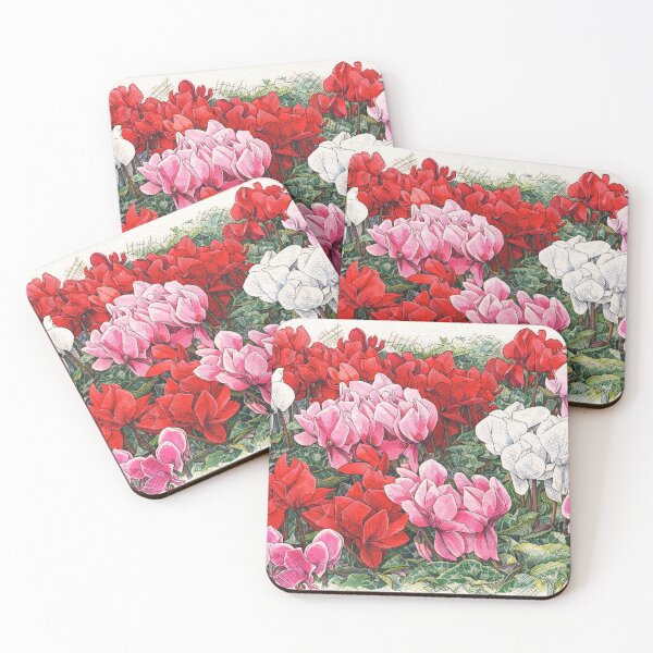 Item preview, Cyclamen Flowers Hand Drawn Illustration designed and sold by Bure-NS.