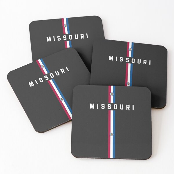 Item preview, Missouri State Flag Striped Minimalist Pride Art designed and sold by mashmosh.