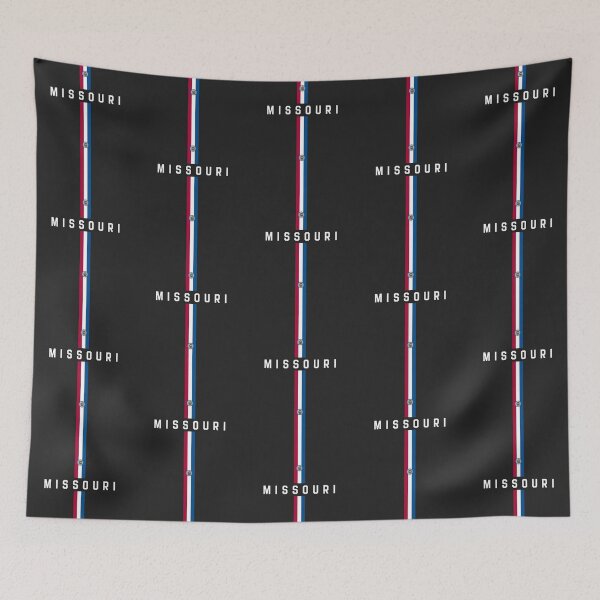 Item preview, Missouri State Flag Striped Minimalist Pride Art designed and sold by mashmosh.