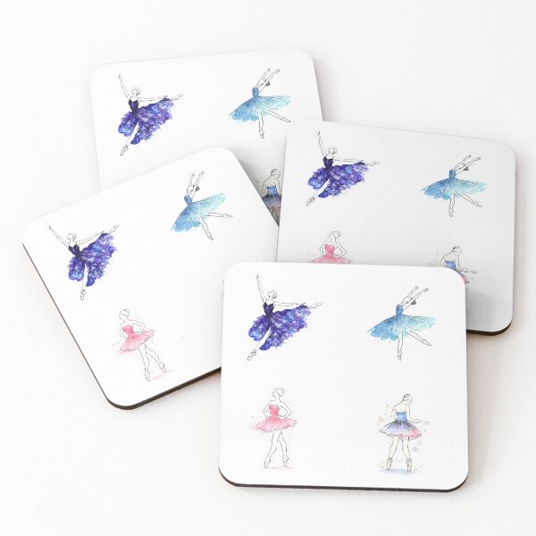 Item preview, 4 Ballerinas figure, watercolor designed and sold by PatternFly.