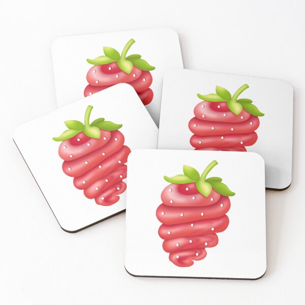 Item preview, Strawberry Shapes Collection PNG designed and sold by KJackArtwork.