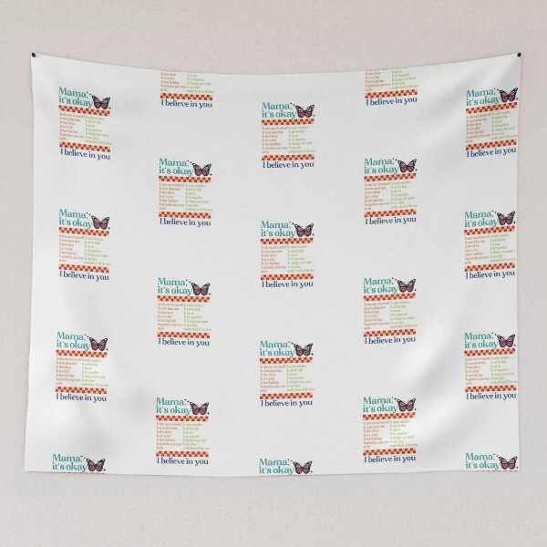 Item preview, Mama It’s Okay: Retro Self-Care Checklist | Supportive Motherhood Quote Design designed and sold by Colorful-Garden.