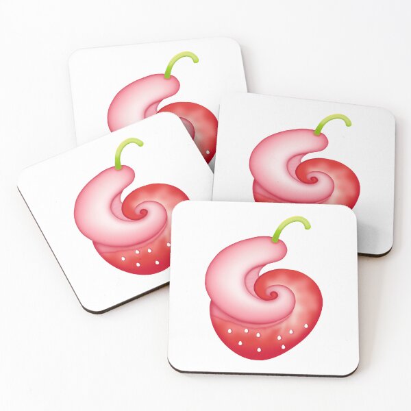 Item preview, Strawberry Shapes Collection PNG designed and sold by KJackArtwork.