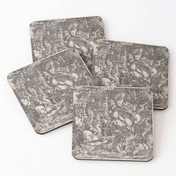 Item preview, Battle of  Men, 1517. Domenico Campagnola (Italian, 1500–1564). Engraving designed and sold by Vintage Designs +.