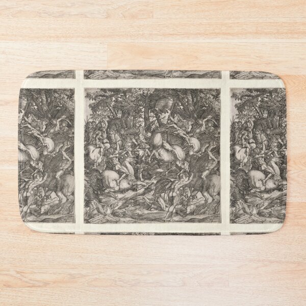 Item preview, Battle of  Men, 1517. Domenico Campagnola (Italian, 1500–1564). Engraving designed and sold by Vintage Designs +.