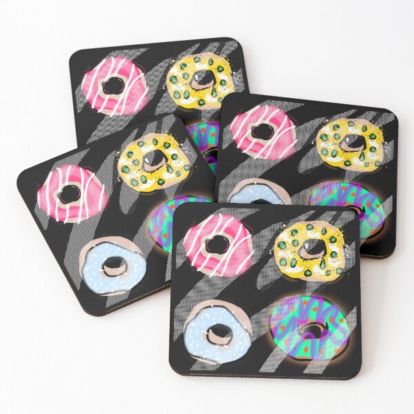 Item preview, pop art donough quartet  designed and sold by kanakeen.