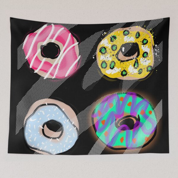 Item preview, pop art donough quartet  designed and sold by kanakeen.