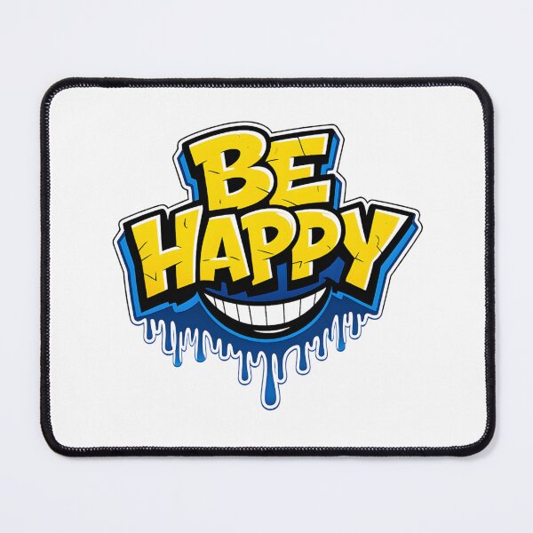 Item preview, Be Happy Graffiti Typography Illustration With Smiling Face designed and sold by aaljone007.
