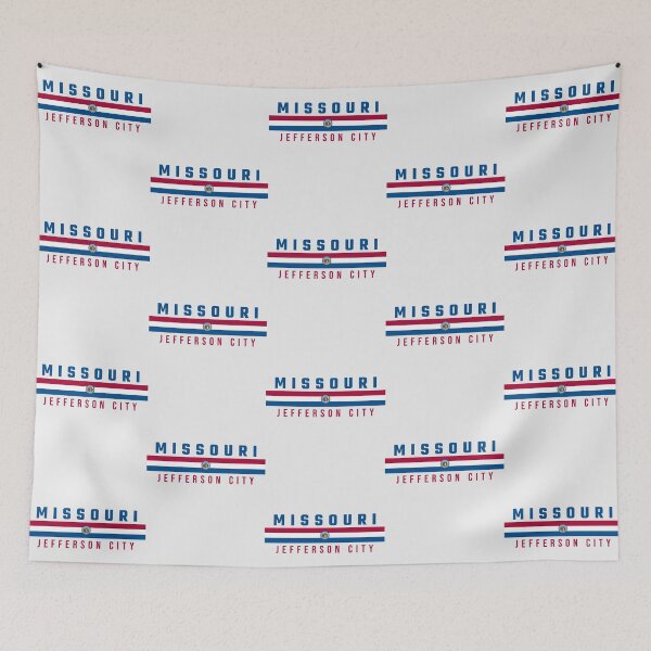 Item preview, Missouri State Pride - Jefferson City Vintage Flag Design designed and sold by mashmosh.