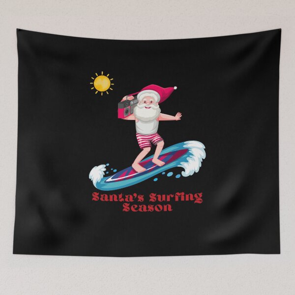 Item preview, Santa’s Surfing Season – Christmas Beach Vibes designed and sold by DY5-global.