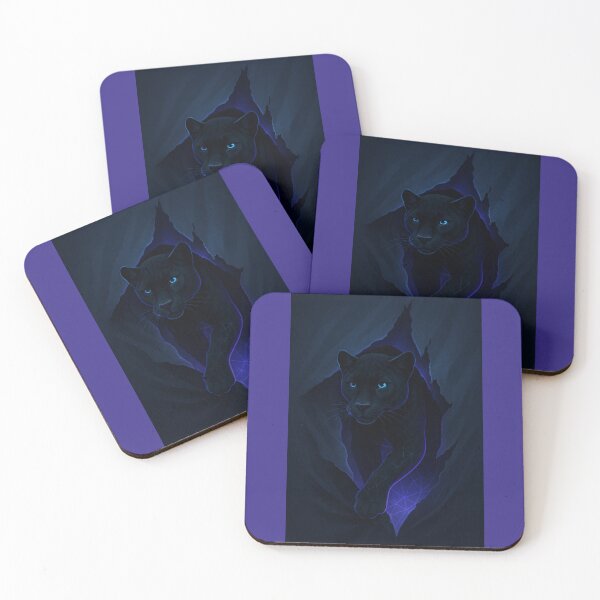 Item preview, Panther – Dimensional Fold Neon Shadow Realm Wildlife Art designed and sold by GeoWild Designs.