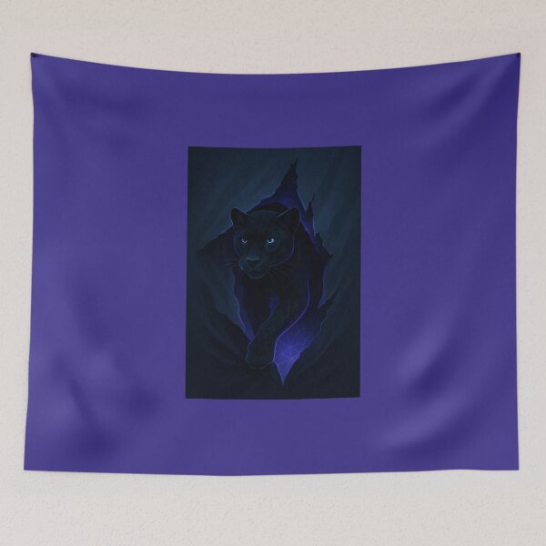 Item preview, Panther – Dimensional Fold Neon Shadow Realm Wildlife Art designed and sold by GeoWild Designs.