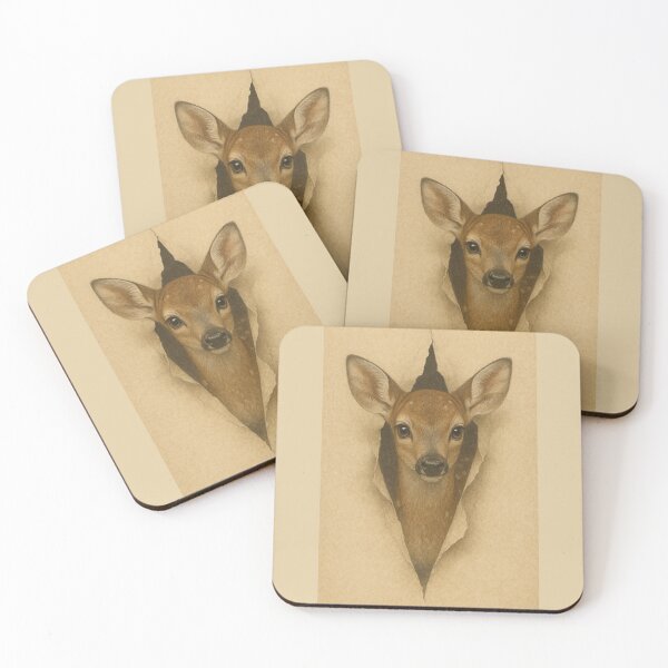 Item preview, Fawn – Dimensional Fold Gentle Woodland Peek Wildlife Art designed and sold by GeoWild Designs.