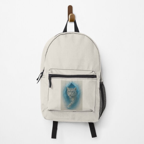 Item preview, Snow Leopard – Dimensional Fold Frosted Geometric Spirit Wildlife Art designed and sold by GeoWild Designs.