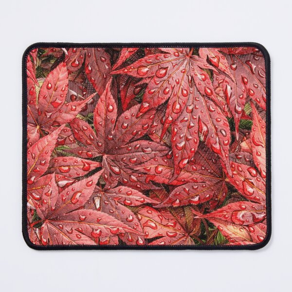 Item preview, Red Japanese Maple Leaves Hand Drawn Illustration designed and sold by Bure-NS.