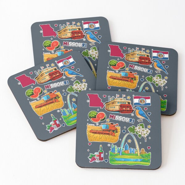 Item preview, Missouri Pride, Iconic State Landmarks & Symbols Sticker Collage designed and sold by mashmosh.