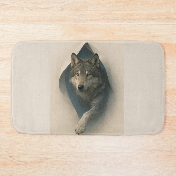 Item preview, Wolf – Dimensional Fold Realism Meets Geometric Spirit Wildlife Art designed and sold by GeoWild Designs.