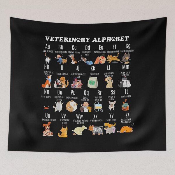 Item preview, Veterinary Alphabet Animal Clinic Vet Tech designed and sold by MerchDeviant.