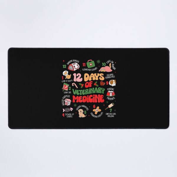 Item preview, 12 Days Of Veterinary Medicine Funny Christmas Vet Tech designed and sold by MerchDeviant.