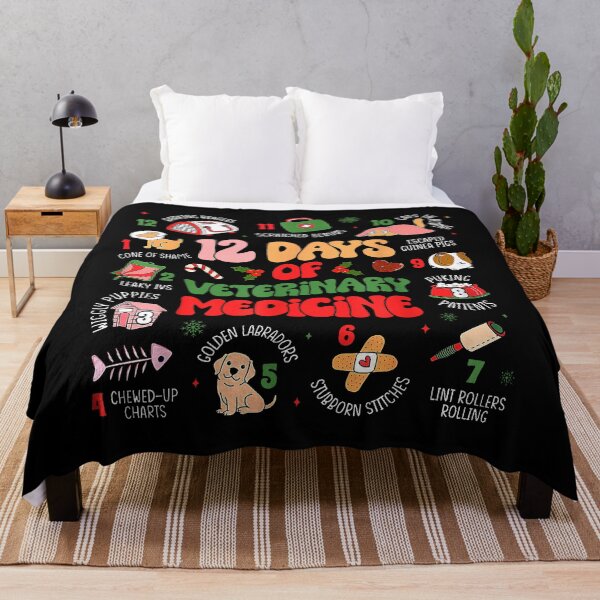 Item preview, 12 Days Of Veterinary Medicine Funny Christmas Vet Tech designed and sold by MerchDeviant.