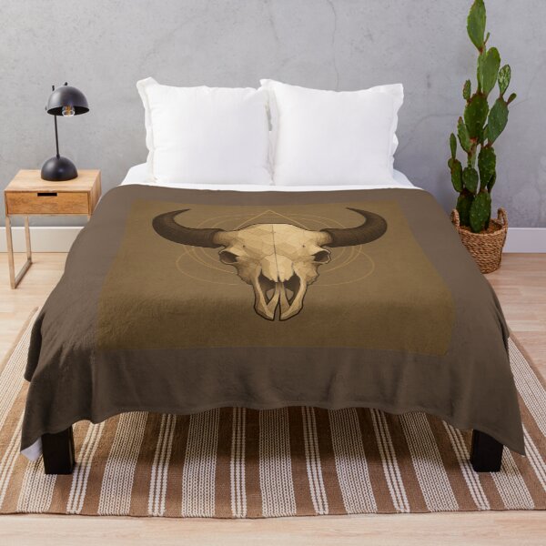 Item preview, Bison Skull – GeoWild Desert Geometry Fossil Wildlife Art designed and sold by GeoWild Designs.