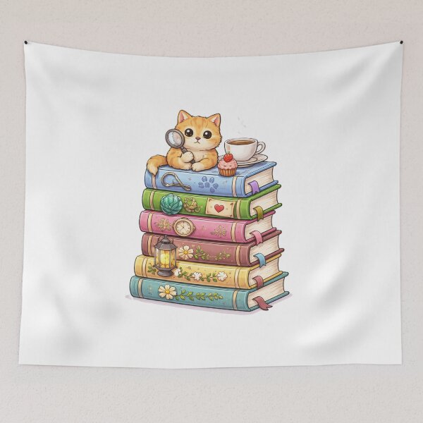 Item preview, Cozy Mystery Bookstack designed and sold by The Cozy Cauldron.