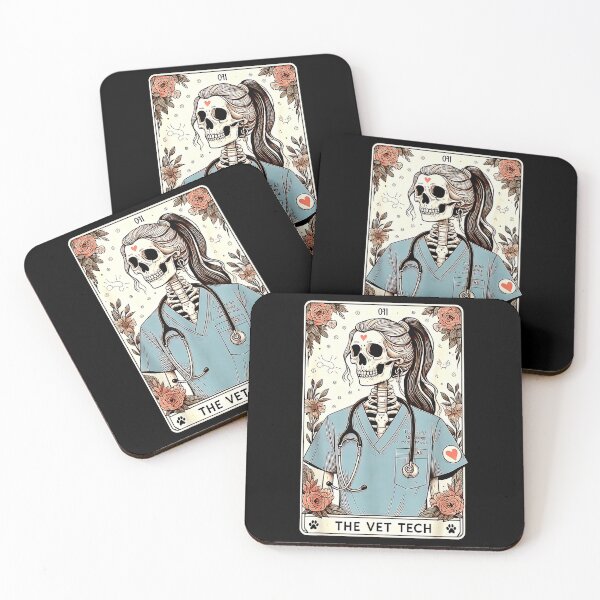 Item preview, The Vet Tech Tarot Card Veterinary Medicine designed and sold by MerchDeviant.