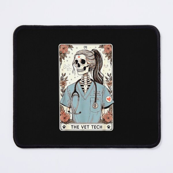 Item preview, The Vet Tech Tarot Card Veterinary Medicine designed and sold by MerchDeviant.