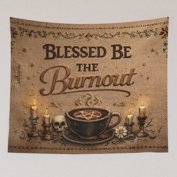 Item preview, Blessed Be the Burnout – Modern Sigil of Surviving Adulthood designed and sold by VittraMemona.