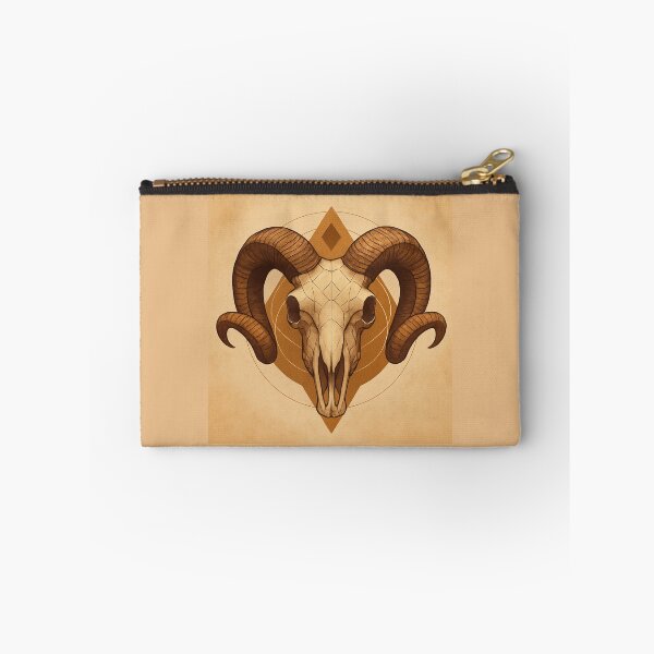 Item preview, Ram Skull – Sacred Geometry Horned Fossil Art designed and sold by GeoWild Designs.