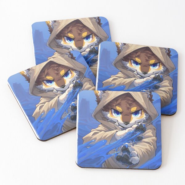 Item preview, Mystic Kemono Fox Water Mage Casting Spell designed and sold by Finmm.