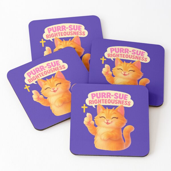 Item preview, Purr-sue Righteousness - Christian designed and sold by BELIEVERS with STYLE.
