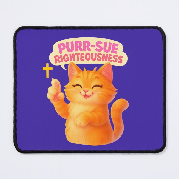 Item preview, Purr-sue Righteousness - Christian designed and sold by BELIEVERS with STYLE.