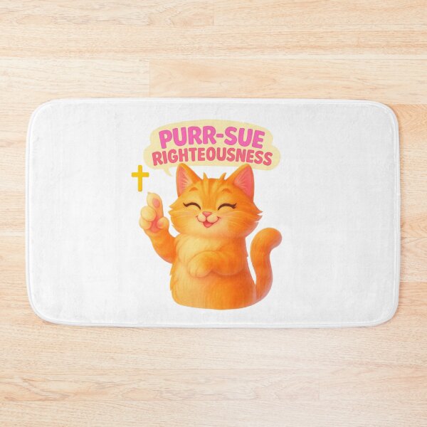 Item preview, Purr-sue Righteousness - Christian designed and sold by BELIEVERS with STYLE.