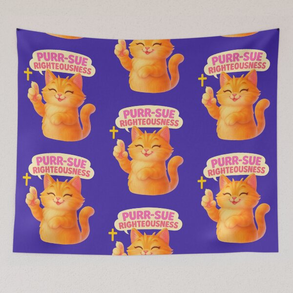 Item preview, Purr-sue Righteousness - Christian designed and sold by BELIEVERS with STYLE.